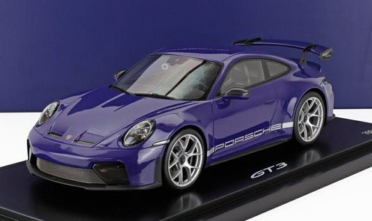 PORSCHE 911 992-2 GT3 クーペ 2024 ショーケース付 ウルトラバイオレット/ Spark 1/18 911台限定ミニカー