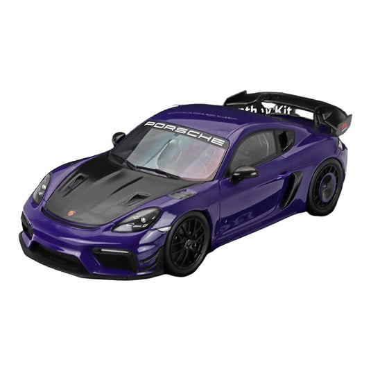 Porscheポルシェ 718 Caymanケイマン GT4 RS Mantheyマンタイキット 2024 ウルトラバイオレットパープル 500台限定 / Spark 1/18 ミニカー
