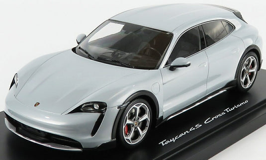 ポルシェ タイカン 4S クロスツーリスモ 2021 ケース付 アイスグレー 2000台限定/ MINICHAMPS 1/18 ミニカー