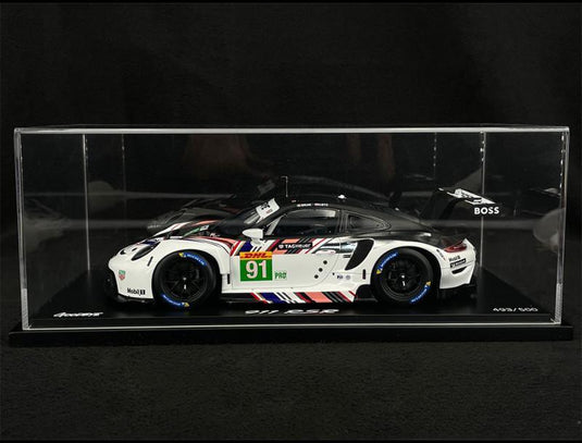 Porscheポルシェディーラーモデル 911 RSR Type 991 n° 91 Goodbye 8h Bahren 2022 1/18 Spark