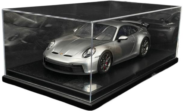 ギャラリービューアに画像をロードする, Porscheポルシェ 911 GT3 Type 992 2021 Silver grey metallic 1/12 Spark
