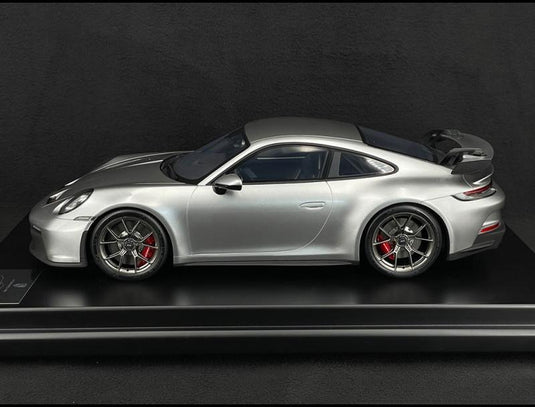 Porscheポルシェ 911 GT3 Type 992 2021 Silver grey metallic 1/12 Spark