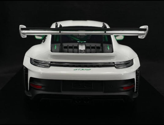 Porscheポルシェディーラーモデル 911 GT3 RS Type 992 2023 Tribute To 1972 Carrera RS White / Green Stripes 1/12 Spark