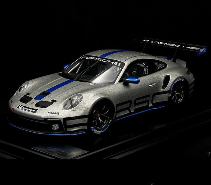 Porscheポルシェディーラーモデル 911 GT3 Cup Type 992 2021 GT Silver / Shark Blue 1/12 Spark