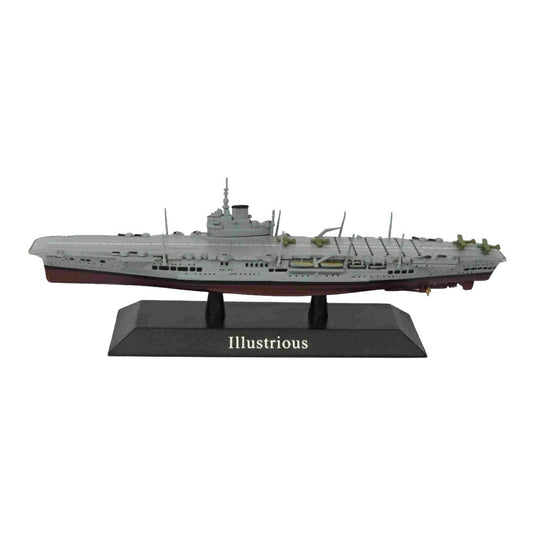 WARSHIP ILLUSTRIOUS AIRCRAFT CARRIER UK 1940 MILITARYミリタリー / EDICOLA 1/1250 ミニカー