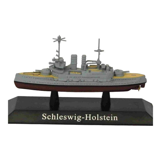WARSHIP SCHLESWIG HOLSTEIN BATTLESHIP GERMANY 1908 MILITARYミリタリー / EDICOLA 1/1250 ミニカー