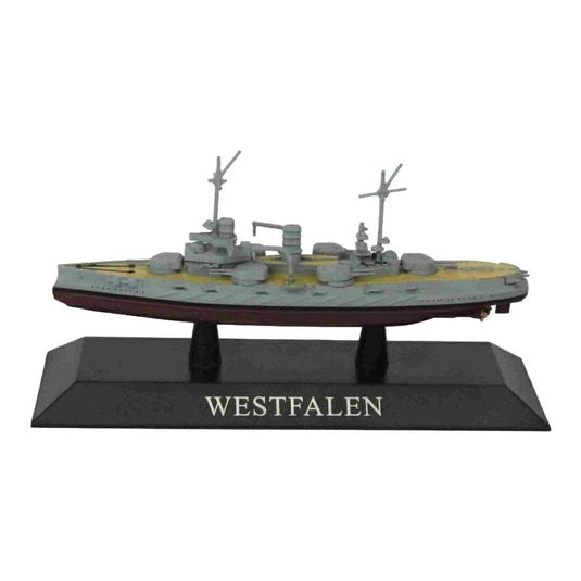 WARSHIP WESTFALEN BATTLESHIP GERMANY 1909 MILITARYミリタリー / EDICOLA 1/1250 ミニカー