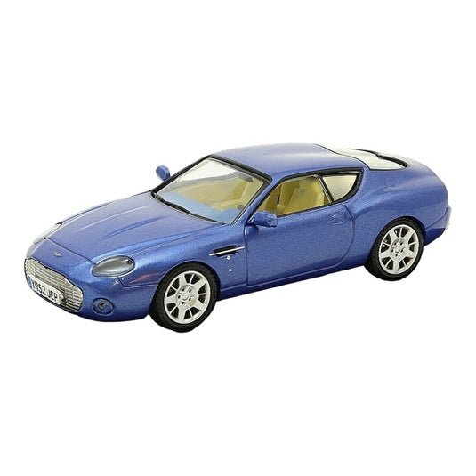 Aston Martinアストンマーティン DB7 Vantageヴァンテージ Zagatoザガート 2003 メタリックブルー ダイキャストモデル ミニカー /WHITEBOX 1/43