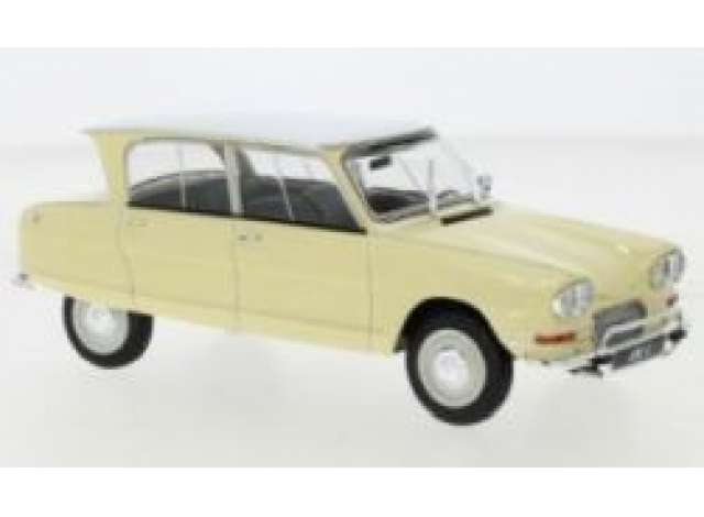 1968 Citroen AMI 6 ライトイエロー/WHITEBOX 1/24ミニカー