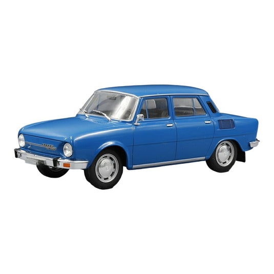 Skodaシュコダ 100L 1974 ブルー ダイキャストモデル ミニカー /WHITEBOX 1/24