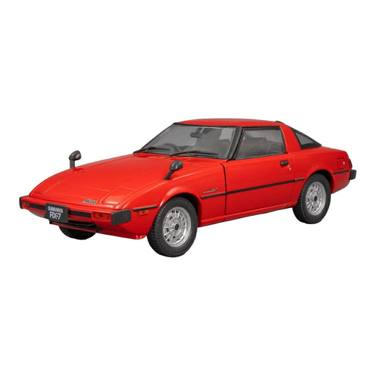 Mazdaマツダ RX-7 1980 RHD 右ハンドル レッド ダイキャストモデル ミニカー /WHITEBOX 1/24