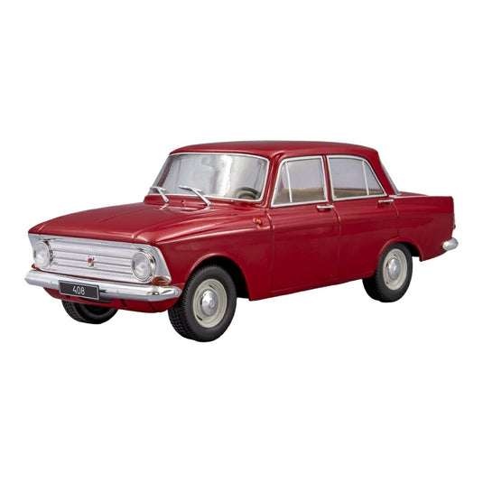 Moskvitch 408 1966 ダークレッド ダイキャストモデル ミニカー /WHITEBOX 1/24
