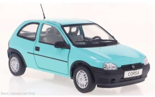 Opelオペル Corsa B 1993 ターコイズ /WhiteBoxホワイトボックス 1/24 ダイキャスト