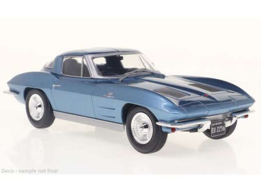 Chevroletシボレー Corvette C2 Stingray 1963 ブルーメタリック /WhiteBoxホワイトボックス 1/24 ダイキャスト