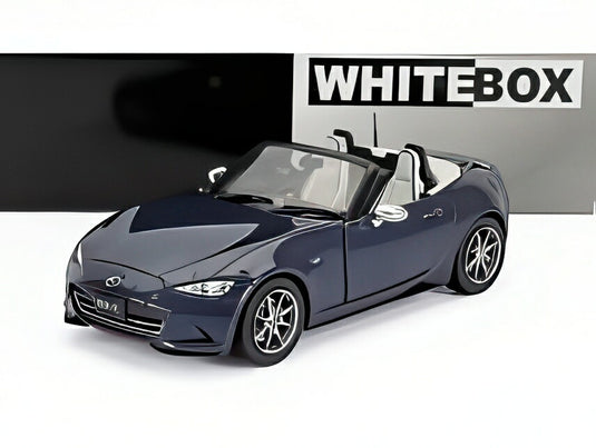 MAZDA MX-5 スパイダー カブリオレ オープン 2019 ダークブルー/ WHITEBOX 1/24 ミニカー