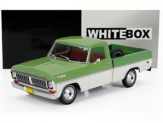 FORD USA F-100 ピックアップ 1970 グリーン/ホワイト/ WHITEBOX 1/24 ミニカー