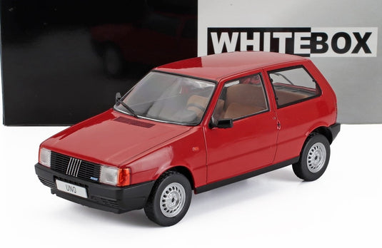 FIAT UNO 45 1983 レッドブラック/ WHITEBOX 1/24 ミニカー