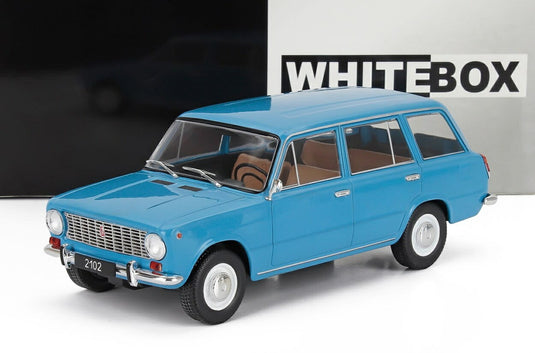 LADA FIAT 2102 ステーションワゴン 1971 ブルー / WHITEBOX 1/24 ミニカー
