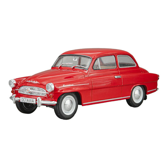 Skodaシュコダ Octaviaオクタヴィア Super 1959 レッド ダイキャストモデル ミニカー /WHITEBOX 1/24