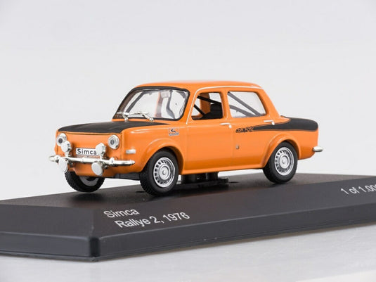 Simcaシムカ Rallye 2ラリー2 1976 orange blackオレンジブラック /WhiteBoxホワイトボックス 1/43 ダイキャストミニカー