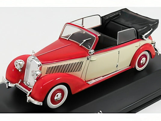 MERCEDES BENZ 230 (W153) カブリオレ 1940 アイボリーレッド/ WHITEBOX 1/43 1000台限定ミニカー