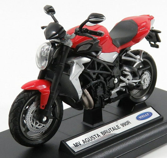 MV AGUSTA BRUTALE 990R 2012 レッド ブラック/ WELLY 1/18 バイク模型ミニカー