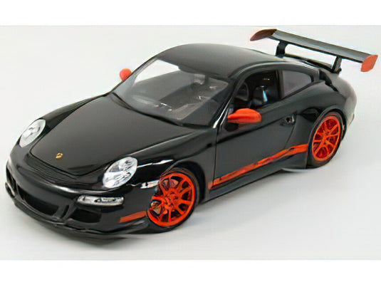 PORSCHE 911 997 GT3RS 2010 BLACK ORANGE/WELLY 1/18ミニカー