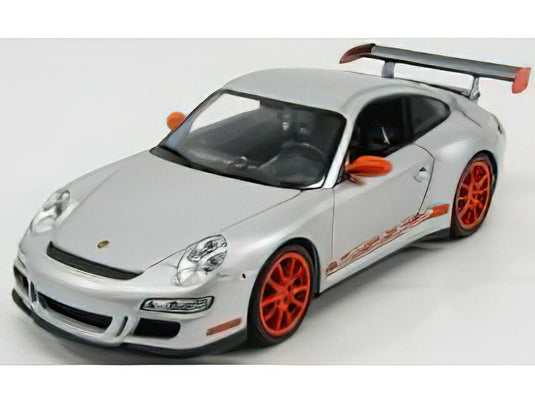 PORSCHE 911 997 GT3RS 2010 SILVER ORANGE/WELLY 1/18ミニカー