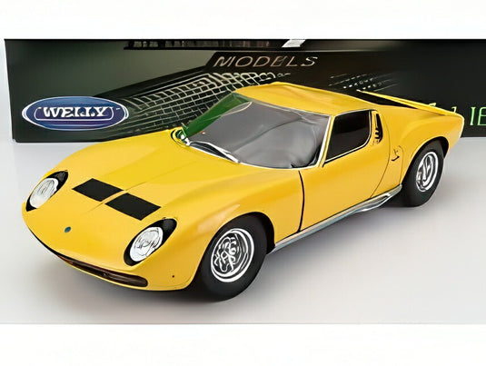 LAMBORGHINI ミウラ SV 1971 イエロー/WELLY 1/18ミニカー