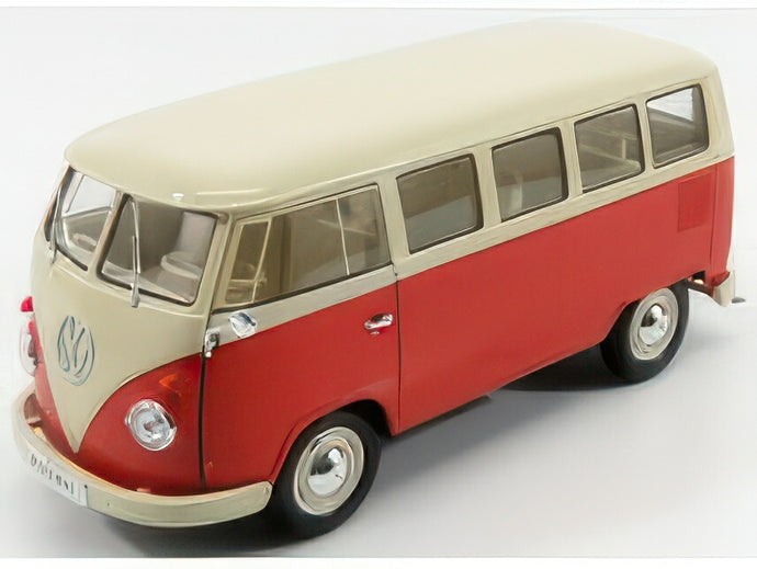VOLKSWAGEN T1 MINIBUS 1963 RED CREAM/WELLY 1/18ミニカー