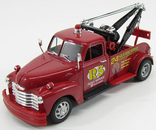 【予約】CHEVROLET 3100 レッカー車 ロードサービス 1953 レッド / WELLY 1/24 ミニカー