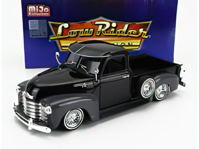 【予約】CHEVROLET 3100 ピックアップ ローライダー 1953 ブラック/グレー/ WELLY 1/24 ミニカー