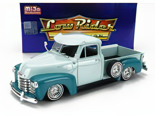 CHEVROLET 3100 PICK-UP LOW RIDER 1953 2 TONE GREEN/WELLY 1/24ミニカー
