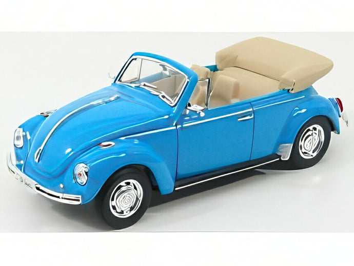 【予約】VOLKSWAGEN BEETLE カブリオレ オープン ライトブルー/ WELLY 1/24 ミニカー