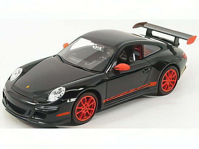 【予約】PORSCHE 911 997 GT3 RS クーペ 2007 ブラック/オレンジ/ WELLY 1/24 ミニカー