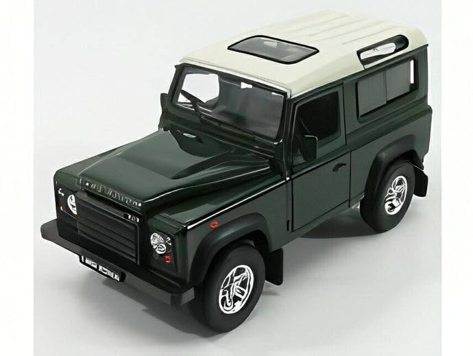 【予約】LAND ROVER LAND DEFENDER 90 1984 グリーン/ホワイト/ WELLY 1/24 ミニカー