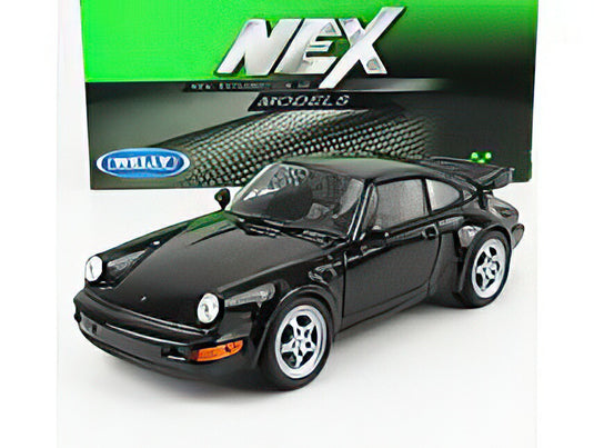 【予約】PORSCHE 911 964 TURBO クーペ 1990 ブラック/ WELLY 1/24 ミニカー