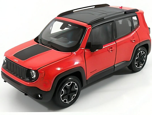 【予約】JEEP RENEGADE TRAILHAWK 2017 ダークオレンジ/ブラック/ WELLY 1/24 ミニカー