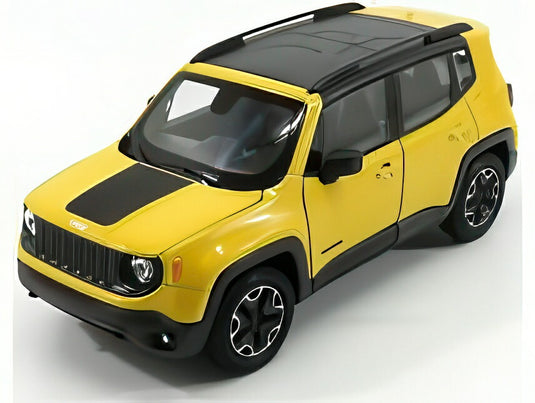 【予約】JEEP RENEGADE TRAILHAWK 2017 イエロー/ブラック/ WELLY 1/24 ミニカー