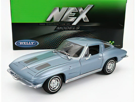 【予約】CHEVROLET CORVETTE 1963 ブルー/ WELLY 1/24 ミニカー