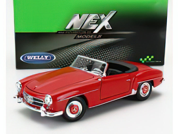 【予約】MERCEDES BENZ 190SL カブリオレ オープン 1955 レッド/ WELLY 1/24 ミニカー