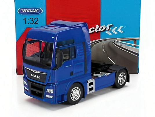 MAN TGX 26.440 トラクタートラック 2012 ブルー/ WELLY 1/32 ミニカー