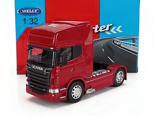 SCANIA R730 V8 トラクタートラック 2011 レッド/ WELLY 1/32 ミニカー