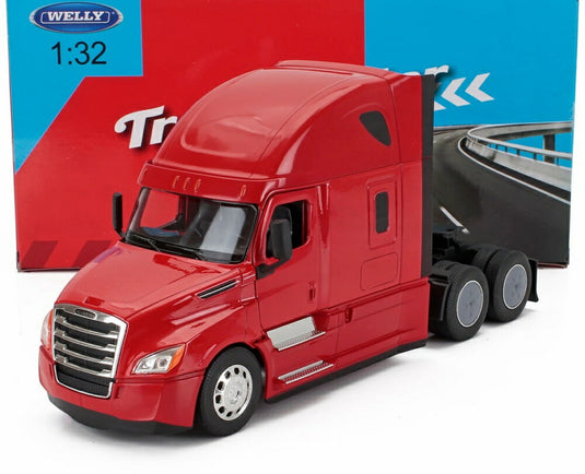 FREIGHTLINER CASCADIA トラクター トラック 3軸 2018 レッド/ WELLY 1/32 ミニカー