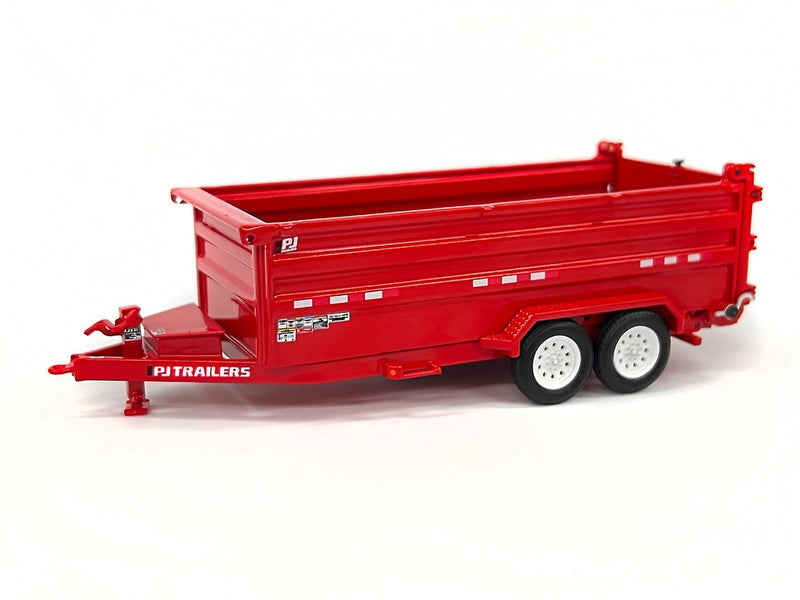 ギャラリービューアに画像をロードする, PJ Trailers ダンプトレーラー PJ Dump DM レッド / Weiss Brothers 1/50 建設機械模型
