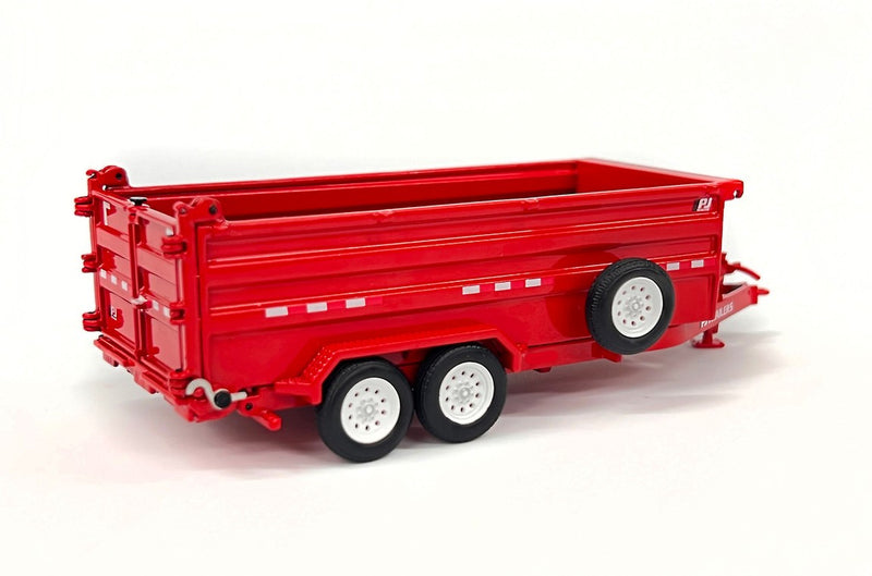 ギャラリービューアに画像をロードする, PJ Trailers ダンプトレーラー PJ Dump DM レッド / Weiss Brothers 1/50 建設機械模型
