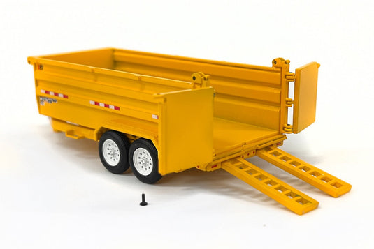 PJ Trailers ダンプトレーラー PJ Dump DM イエロー / Weiss Brothers 1/50 建設機械模型