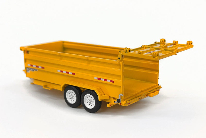 ギャラリービューアに画像をロードする, PJ Trailers ダンプトレーラー PJ Dump DM イエロー / Weiss Brothers 1/50 建設機械模型
