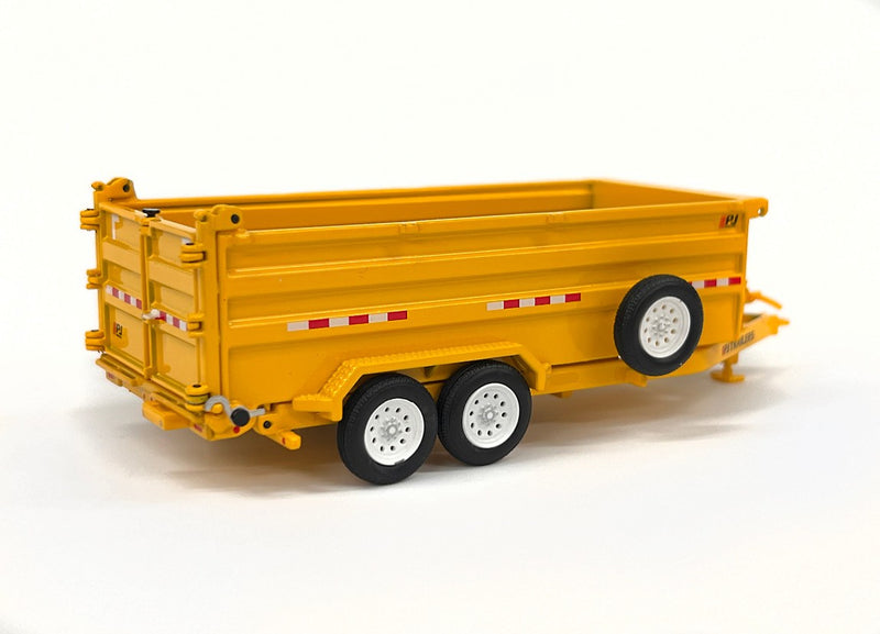 ギャラリービューアに画像をロードする, PJ Trailers ダンプトレーラー PJ Dump DM イエロー / Weiss Brothers 1/50 建設機械模型
