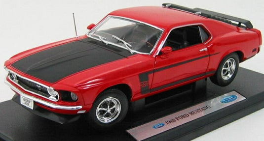 【予約】 Ford USAフォードUSA Mustangマスタング Bossボス 302 1969 ダークオレンジ / WELLY 1/18 ミニカー